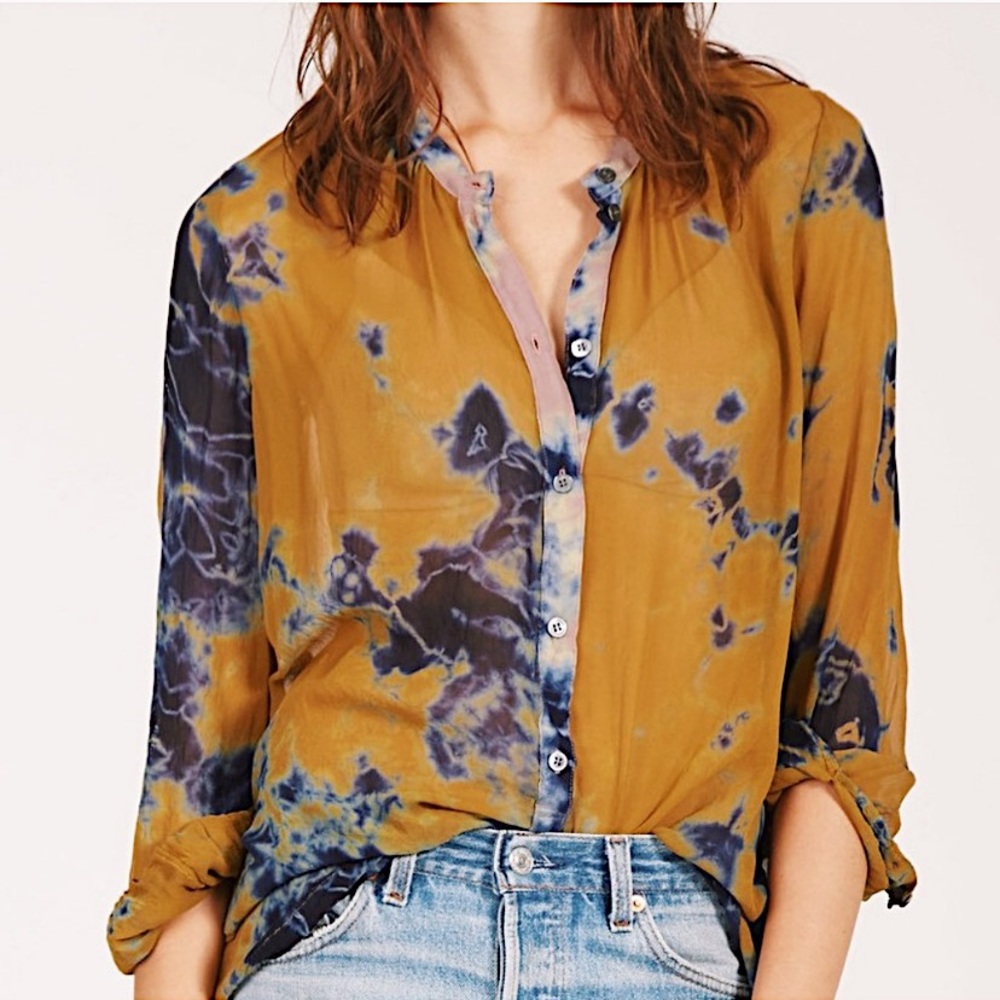 RAQUEL ALLEGRA 100% SILK BLOUSE